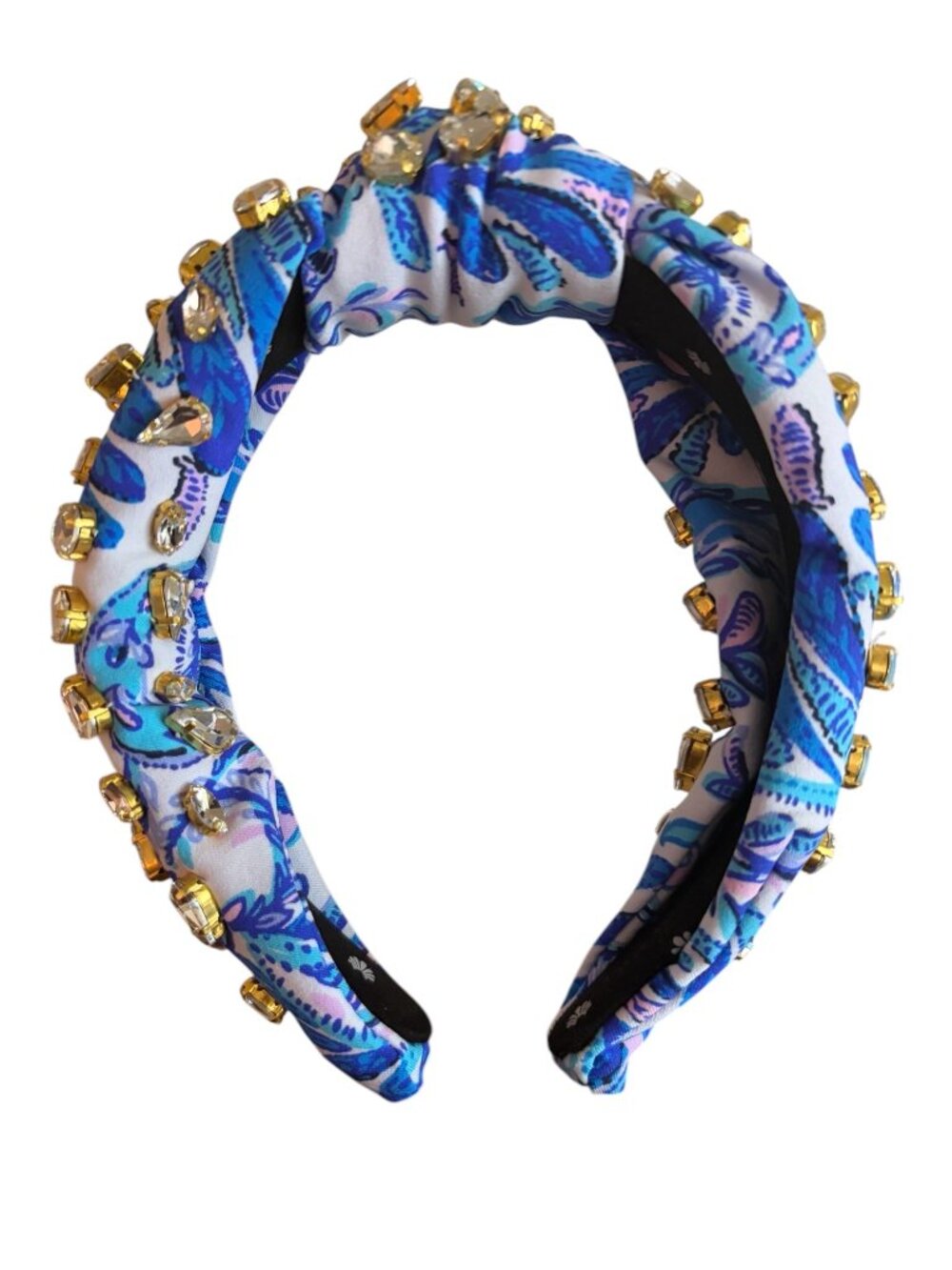 Lele Sadoughi and Lilly Pulitzer Crystal Knotted Embellished Bird is the Word H - Picture 5 of 8
